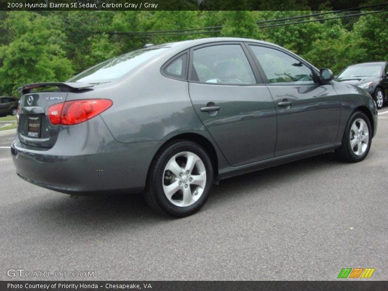 Carbon Gray / Gray 2009 Hyundai Elantra SE Sedan