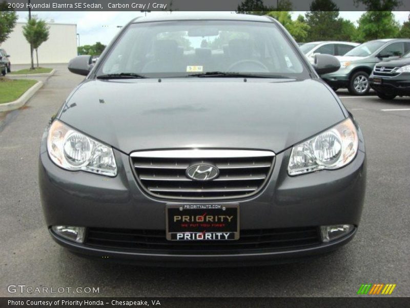 Carbon Gray / Gray 2009 Hyundai Elantra SE Sedan