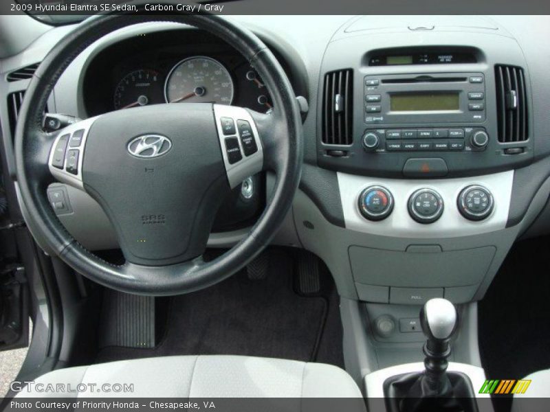 Carbon Gray / Gray 2009 Hyundai Elantra SE Sedan