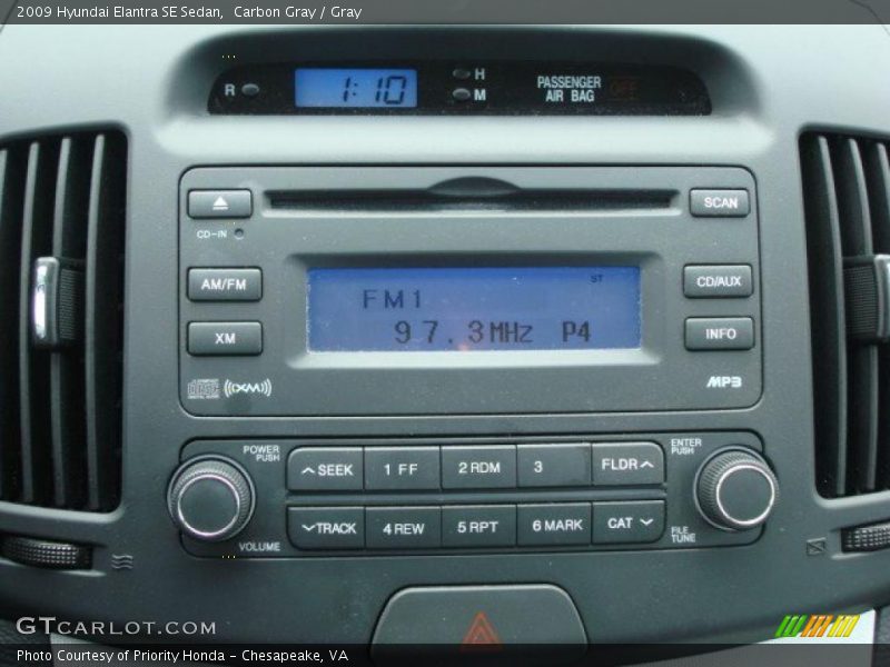 Carbon Gray / Gray 2009 Hyundai Elantra SE Sedan
