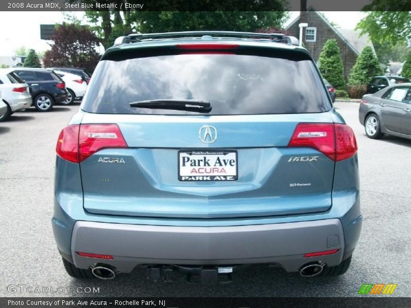 Steel Blue Metallic / Ebony 2008 Acura MDX