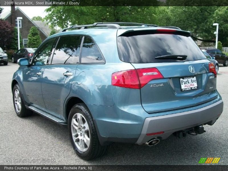 Steel Blue Metallic / Ebony 2008 Acura MDX