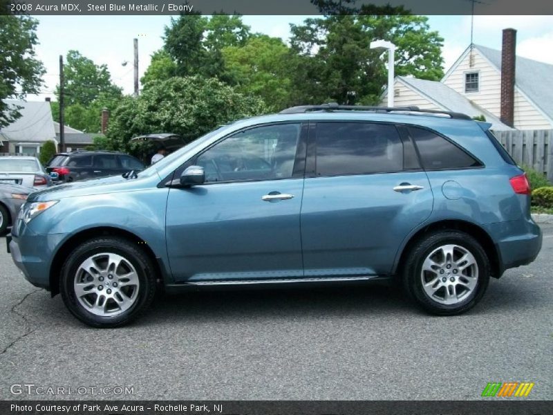 Steel Blue Metallic / Ebony 2008 Acura MDX