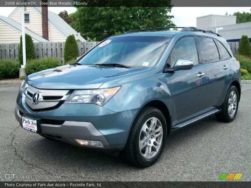 Steel Blue Metallic / Ebony 2008 Acura MDX