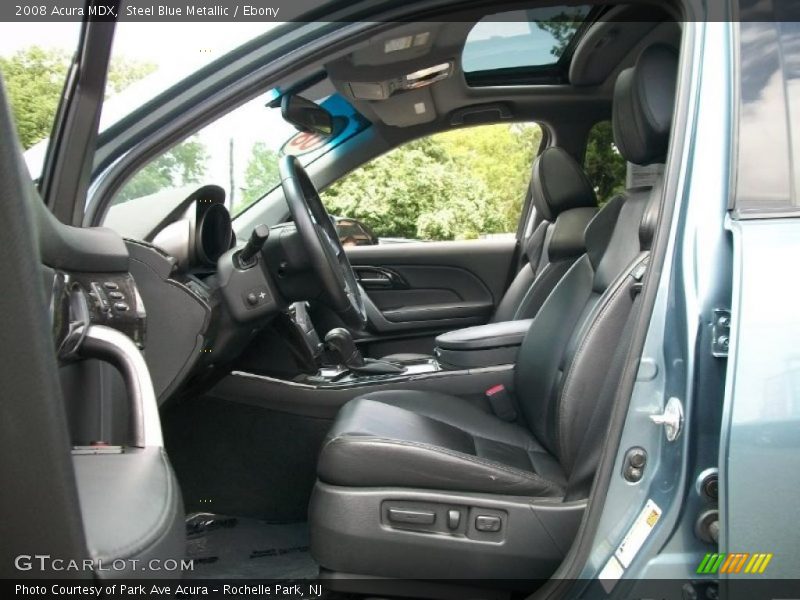 Steel Blue Metallic / Ebony 2008 Acura MDX