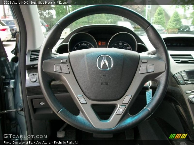 Steel Blue Metallic / Ebony 2008 Acura MDX