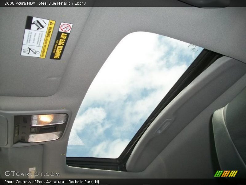 Steel Blue Metallic / Ebony 2008 Acura MDX