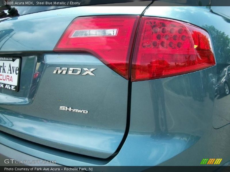 Steel Blue Metallic / Ebony 2008 Acura MDX