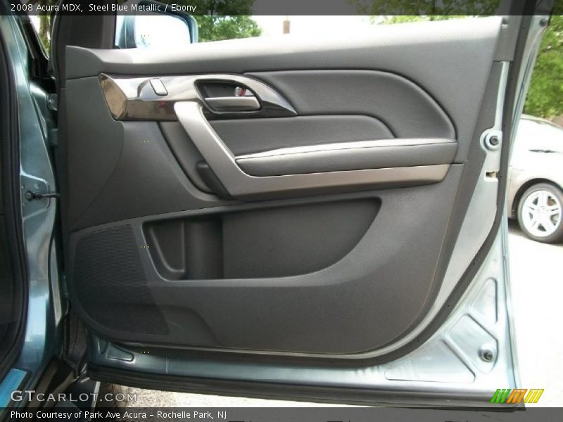 Steel Blue Metallic / Ebony 2008 Acura MDX