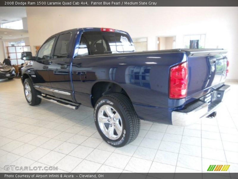 Patriot Blue Pearl / Medium Slate Gray 2008 Dodge Ram 1500 Laramie Quad Cab 4x4