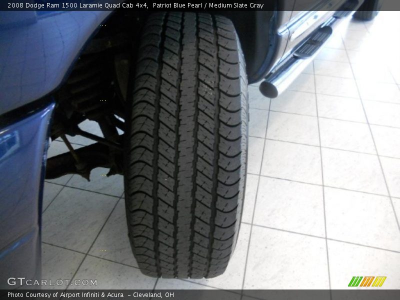 Patriot Blue Pearl / Medium Slate Gray 2008 Dodge Ram 1500 Laramie Quad Cab 4x4