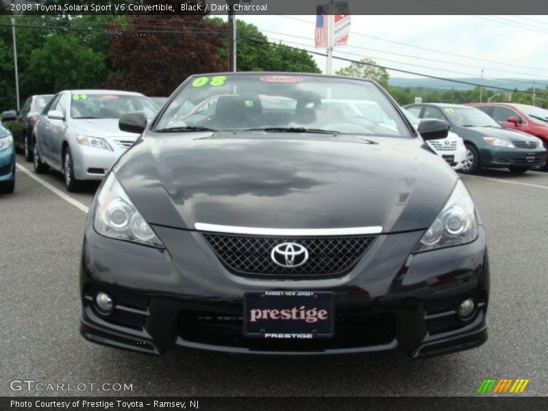 Black / Dark Charcoal 2008 Toyota Solara Sport V6 Convertible