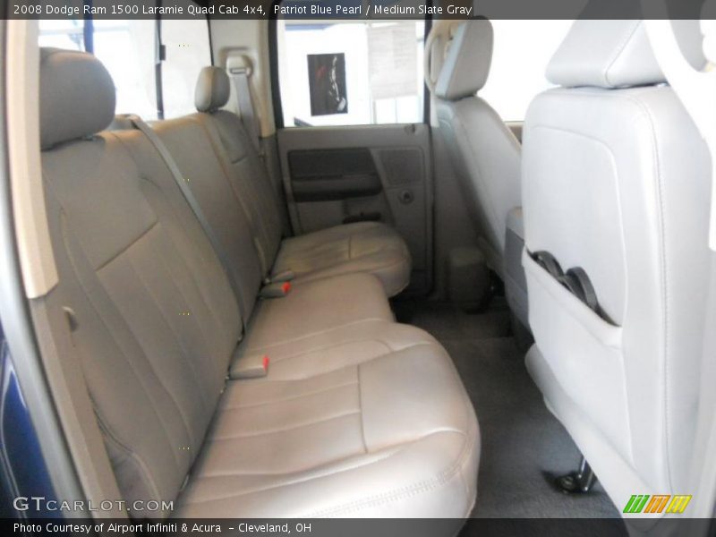 Patriot Blue Pearl / Medium Slate Gray 2008 Dodge Ram 1500 Laramie Quad Cab 4x4