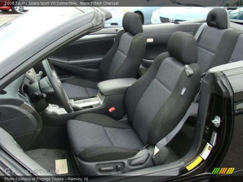  2008 Solara Sport V6 Convertible Dark Charcoal Interior