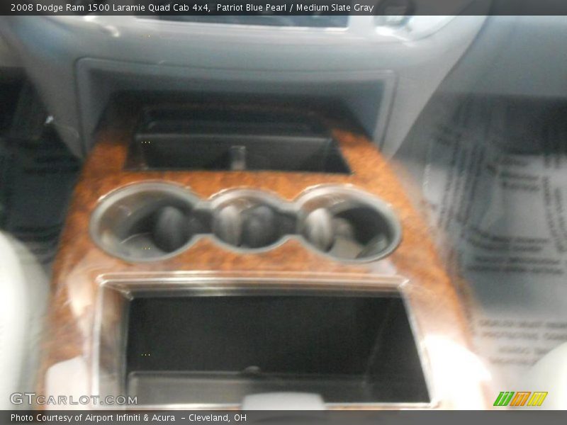 Patriot Blue Pearl / Medium Slate Gray 2008 Dodge Ram 1500 Laramie Quad Cab 4x4