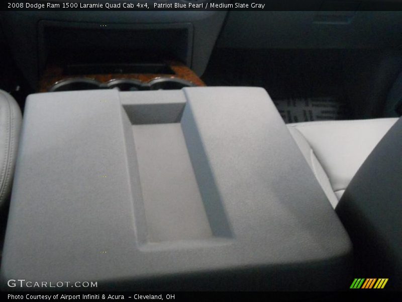 Patriot Blue Pearl / Medium Slate Gray 2008 Dodge Ram 1500 Laramie Quad Cab 4x4