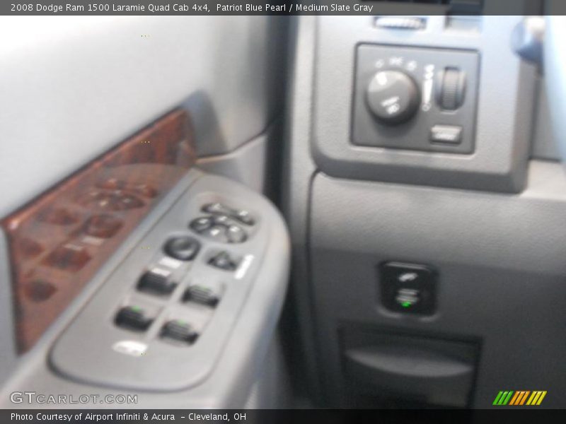 Patriot Blue Pearl / Medium Slate Gray 2008 Dodge Ram 1500 Laramie Quad Cab 4x4