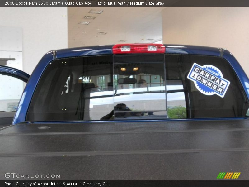 Patriot Blue Pearl / Medium Slate Gray 2008 Dodge Ram 1500 Laramie Quad Cab 4x4