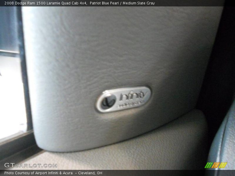 Patriot Blue Pearl / Medium Slate Gray 2008 Dodge Ram 1500 Laramie Quad Cab 4x4