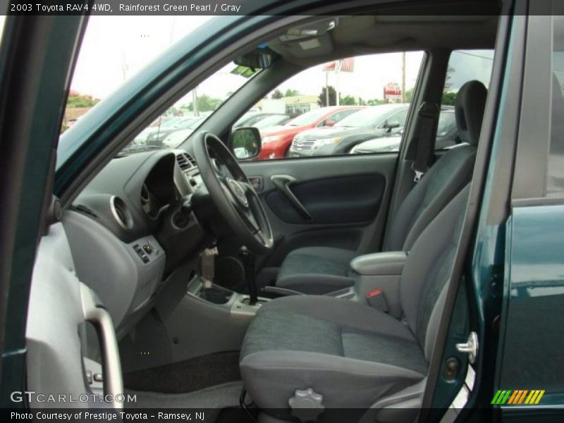Rainforest Green Pearl / Gray 2003 Toyota RAV4 4WD