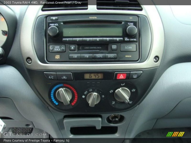 Rainforest Green Pearl / Gray 2003 Toyota RAV4 4WD