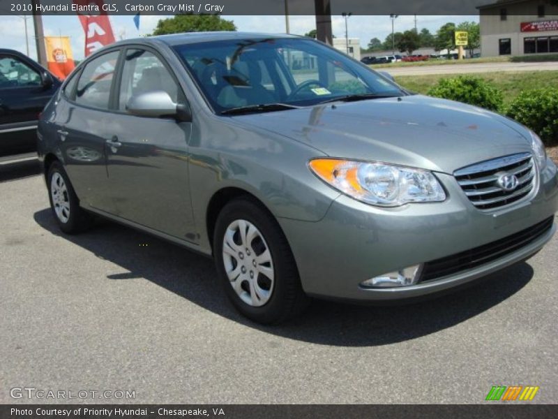 Carbon Gray Mist / Gray 2010 Hyundai Elantra GLS