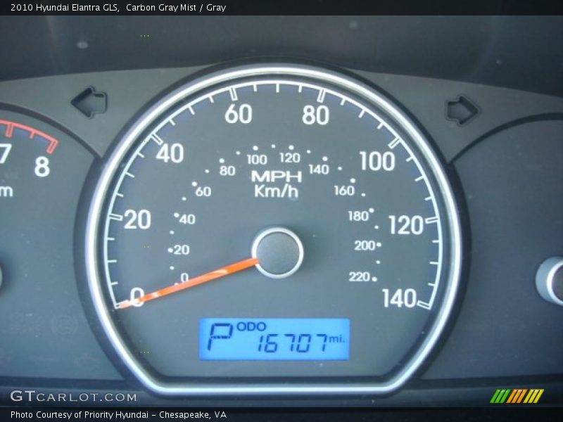 Carbon Gray Mist / Gray 2010 Hyundai Elantra GLS