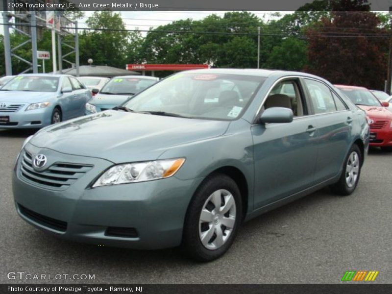 Aloe Green Metallic / Bisque 2009 Toyota Camry LE