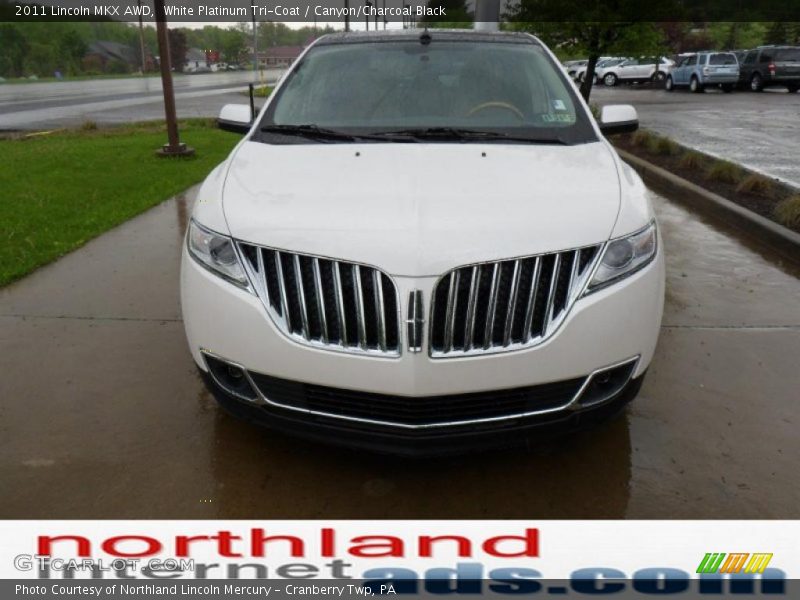 White Platinum Tri-Coat / Canyon/Charcoal Black 2011 Lincoln MKX AWD