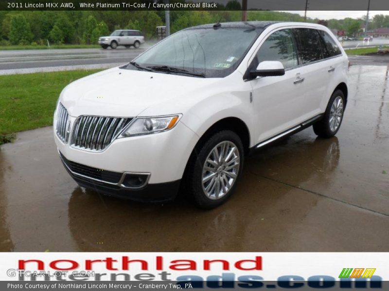 White Platinum Tri-Coat / Canyon/Charcoal Black 2011 Lincoln MKX AWD