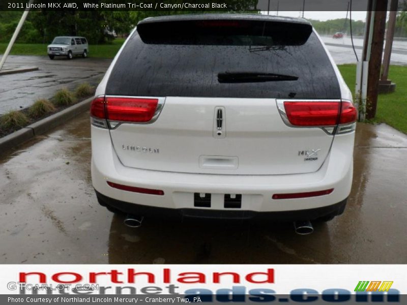 White Platinum Tri-Coat / Canyon/Charcoal Black 2011 Lincoln MKX AWD