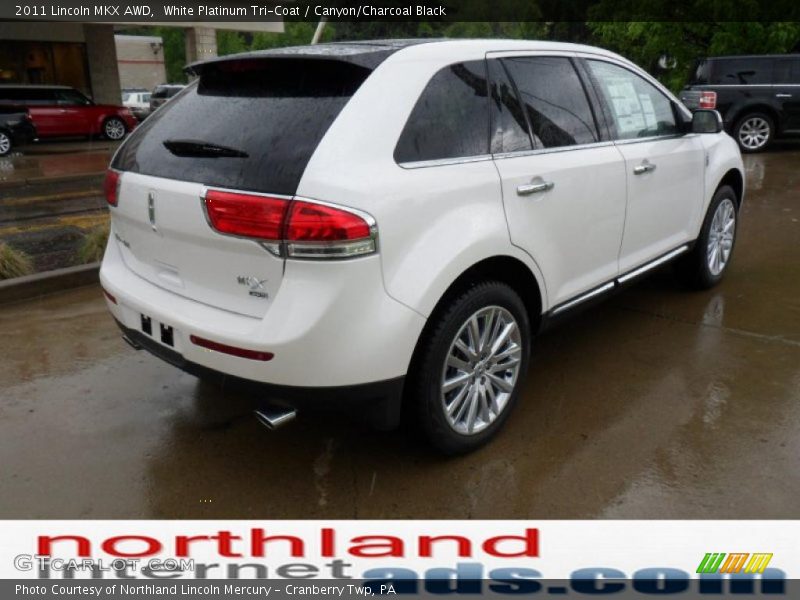 White Platinum Tri-Coat / Canyon/Charcoal Black 2011 Lincoln MKX AWD