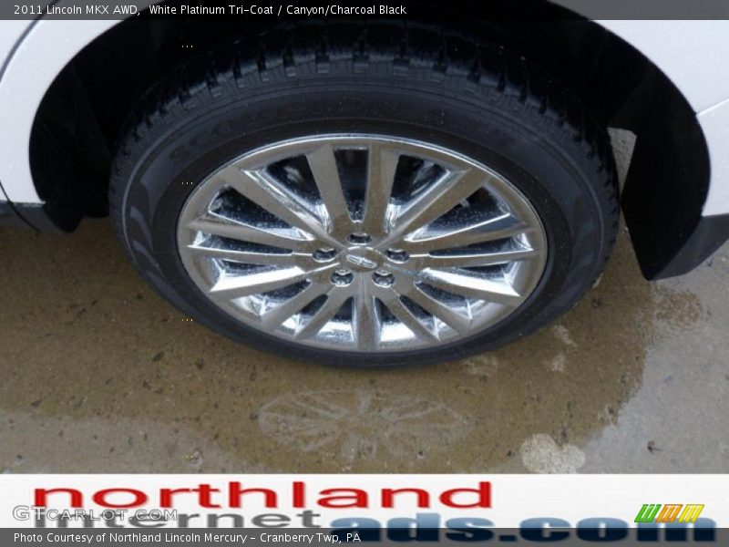 White Platinum Tri-Coat / Canyon/Charcoal Black 2011 Lincoln MKX AWD
