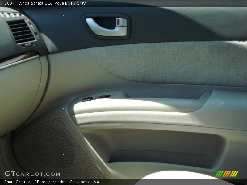 Aqua Blue / Gray 2007 Hyundai Sonata GLS