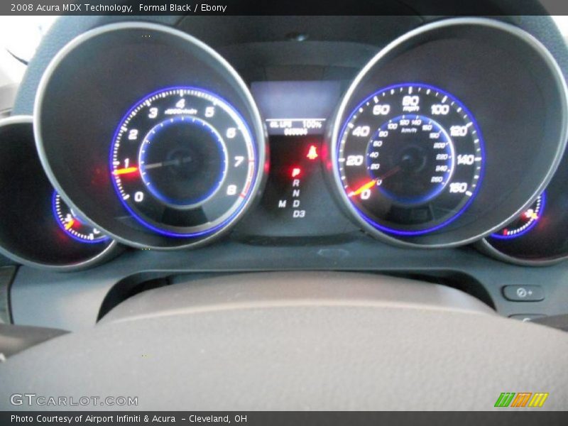 Formal Black / Ebony 2008 Acura MDX Technology