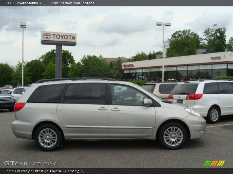 Silver Shadow Pearl / Stone 2010 Toyota Sienna XLE