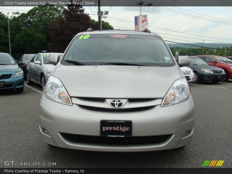 Silver Shadow Pearl / Stone 2010 Toyota Sienna XLE