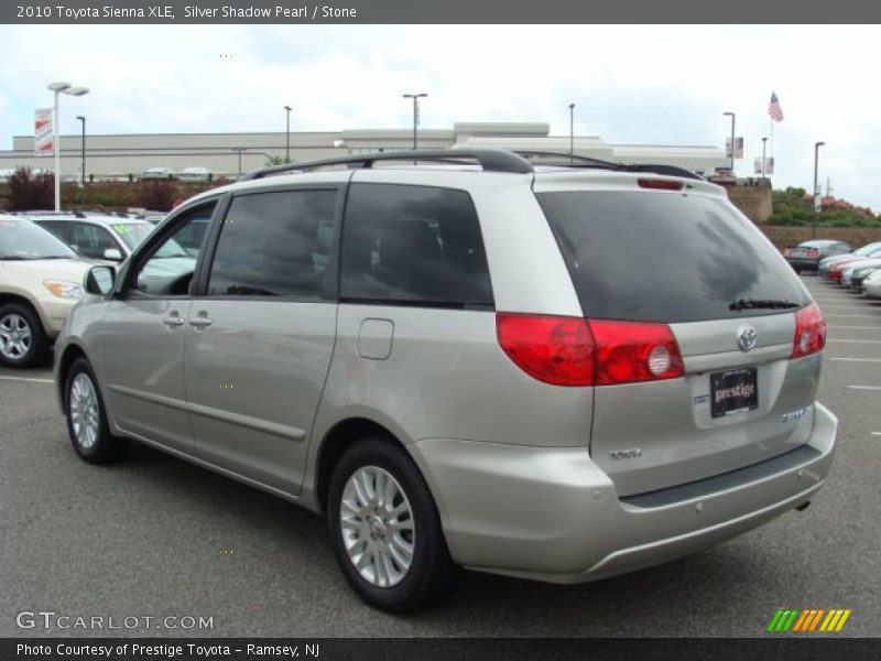 Silver Shadow Pearl / Stone 2010 Toyota Sienna XLE