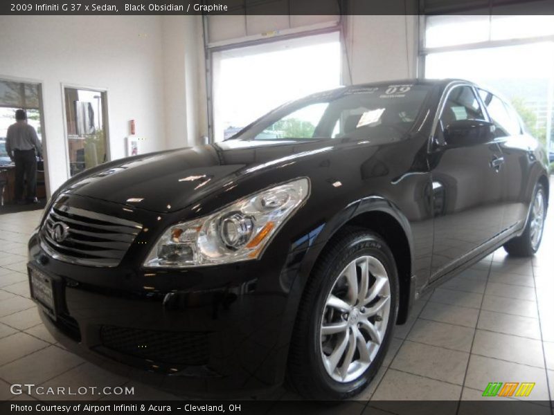 Black Obsidian / Graphite 2009 Infiniti G 37 x Sedan