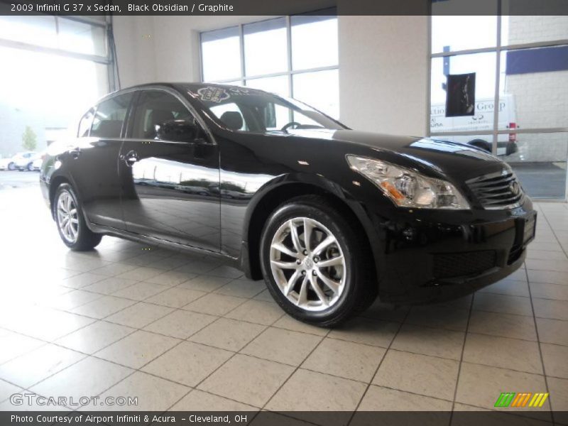 Black Obsidian / Graphite 2009 Infiniti G 37 x Sedan