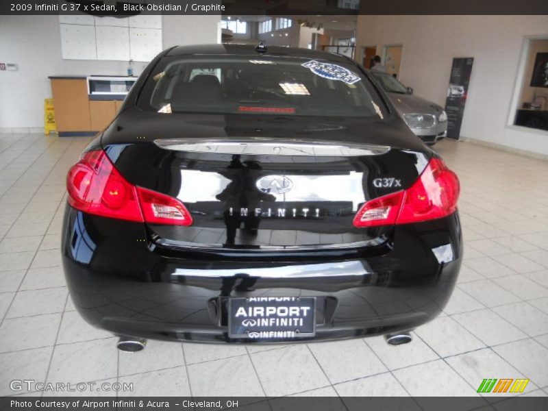 Black Obsidian / Graphite 2009 Infiniti G 37 x Sedan