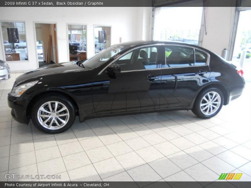 Black Obsidian / Graphite 2009 Infiniti G 37 x Sedan