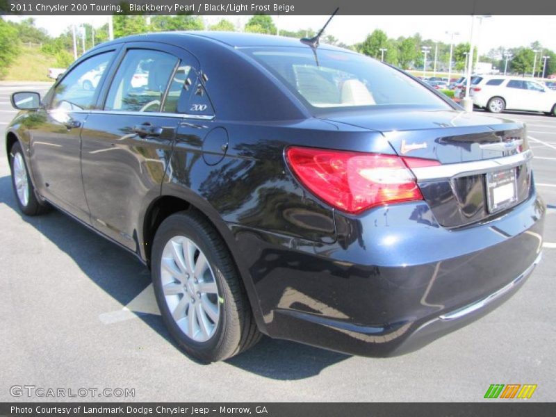 Blackberry Pearl / Black/Light Frost Beige 2011 Chrysler 200 Touring