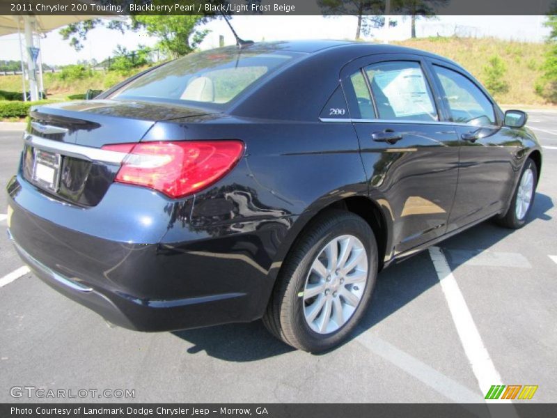 Blackberry Pearl / Black/Light Frost Beige 2011 Chrysler 200 Touring
