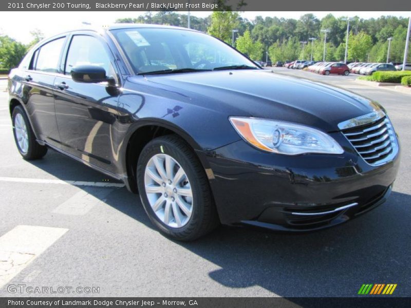 Blackberry Pearl / Black/Light Frost Beige 2011 Chrysler 200 Touring