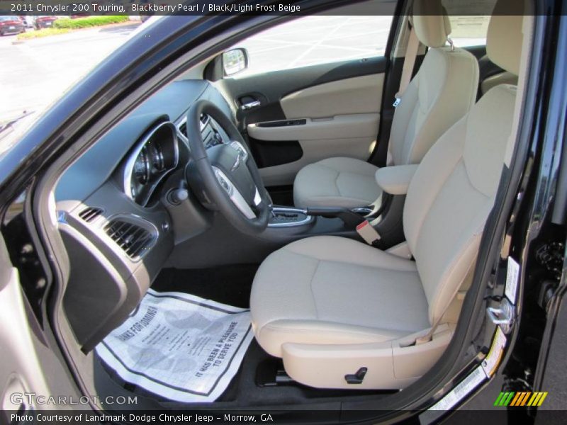 Blackberry Pearl / Black/Light Frost Beige 2011 Chrysler 200 Touring