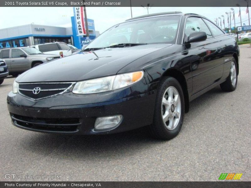 Black Sand Pearl / Charcoal 2001 Toyota Solara SLE V6 Coupe