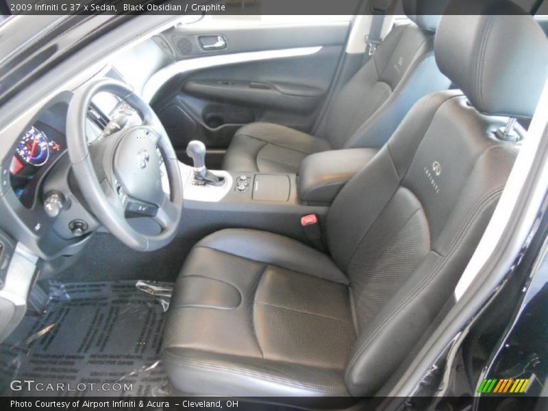 Black Obsidian / Graphite 2009 Infiniti G 37 x Sedan