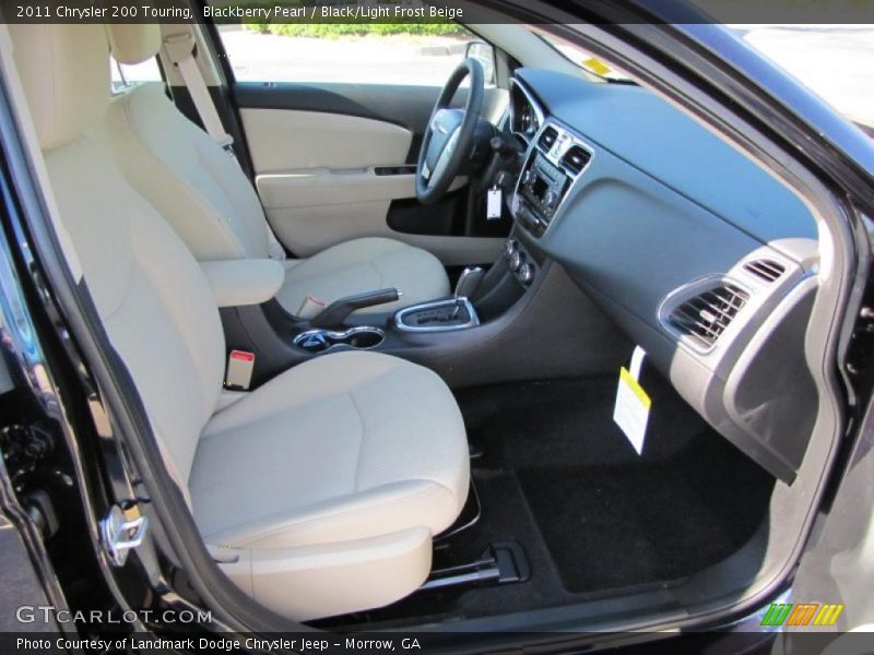 Blackberry Pearl / Black/Light Frost Beige 2011 Chrysler 200 Touring