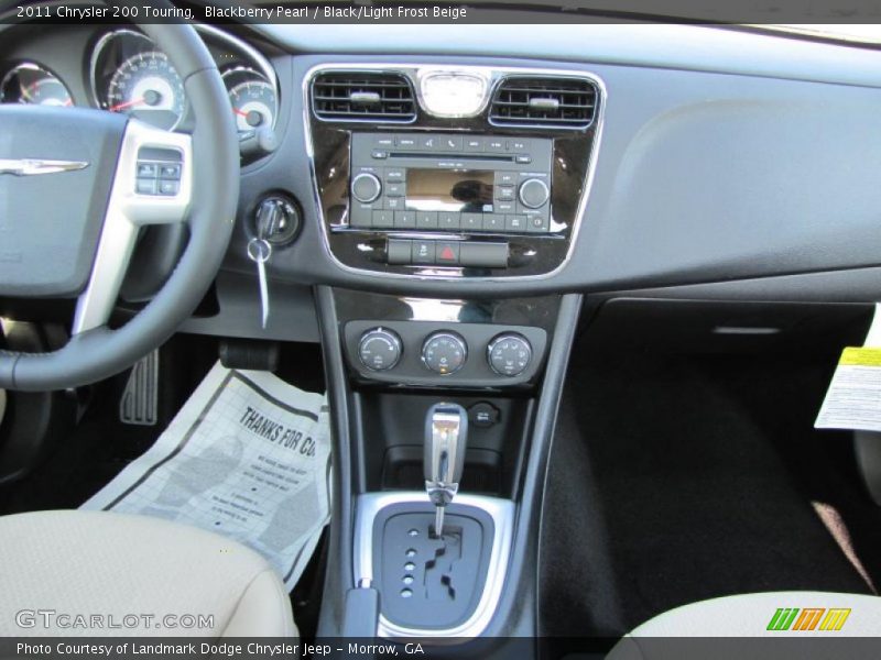 Blackberry Pearl / Black/Light Frost Beige 2011 Chrysler 200 Touring